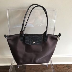 Longchamp Medium le Pliage Brown Tote
